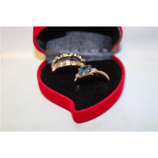 NEW 2PCS/SET RING SET SZ9