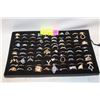 Image 1 : EWELRY ORGANIZER TRAY W/ 99 RINGS