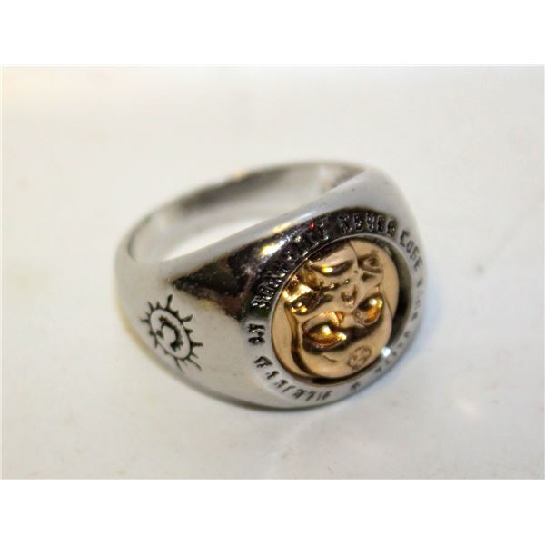 HARLEY DAVIDSON STYLE BIKER RING SZ10