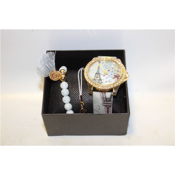 NEW 3PCS WOMEN'S WATCH AND BRACELETs