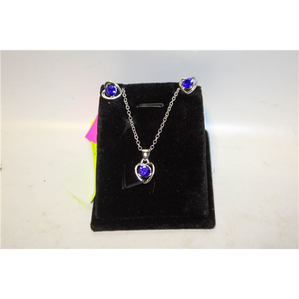 SET OF  NEW HEART SHAPED PENDANT NECKLAC, EARRING