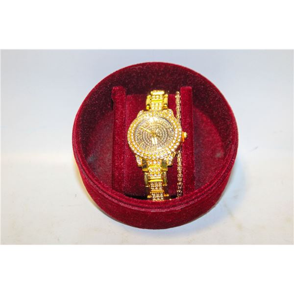 NEW 2PCS WOMEN'S WATCH AND BRACELET