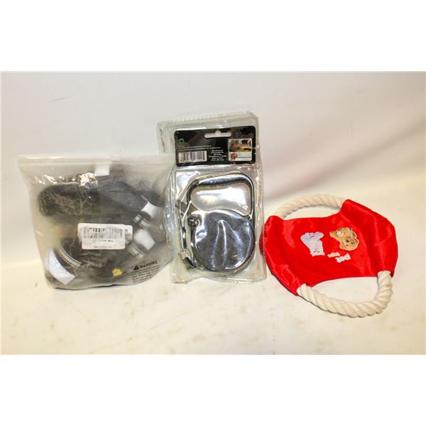 PET ACCESSORIES NEW LOT WITH RETRACTABLE LEASH,