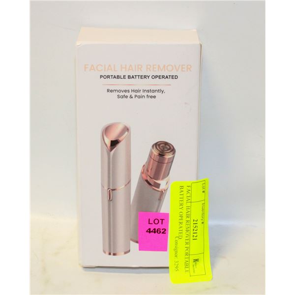 FACIAL HAIR REMOVER PORTABLE BATTERY OPERATED