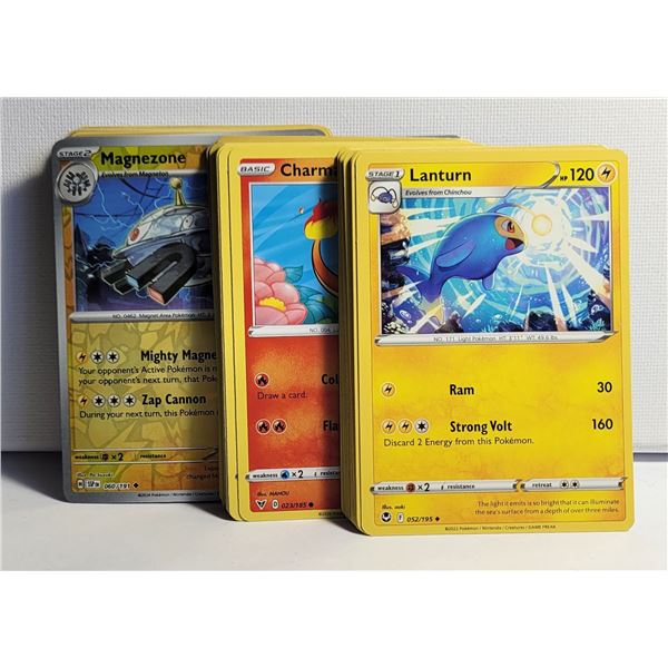 5)  LOT OF 55 POKEMON CARDS.