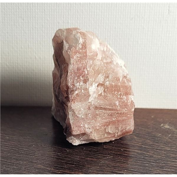 2)  NATURAL 36.8 GRAM PINK CALCITE  MINERAL