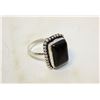 Image 1 : 17)  RECTANGULAR CUT NATURAL BLACK ONYX