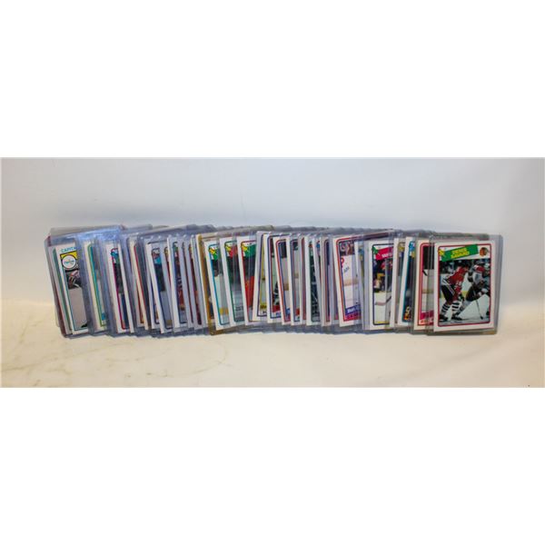 50 ASSORTED OPC HOCKEY CARDS 1984,1988,1983