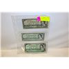 Image 1 : SET OF 3 CND $1 1954,1957