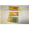 Image 1 : 3 GOLD FOIL BILLS EURO