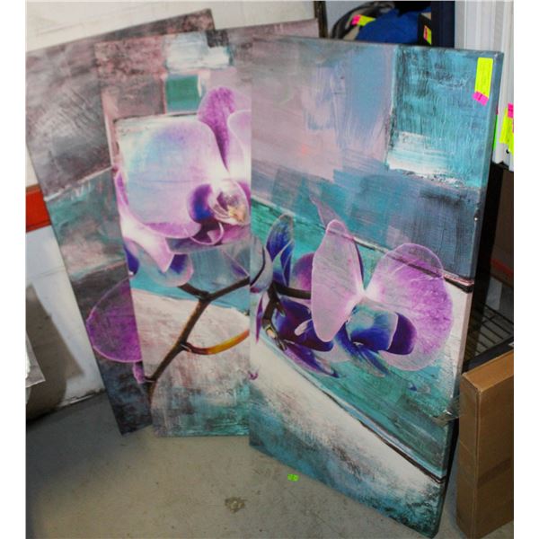 3 FRAME PICTURE 60"X40" & SINGLE PICTURE