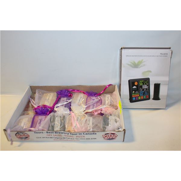 NEW WIRELESS WEALTH STATION CLOCK IN COLOR