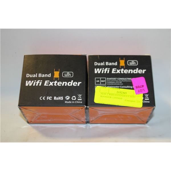 NEW 2 WIFI EXTENDOUS WIFI BOOSTER 1200MHP