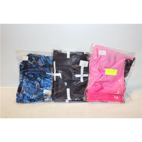 SMALL WOMENS LEGGINGS 3 PAIRS TOGETHER NEW IN