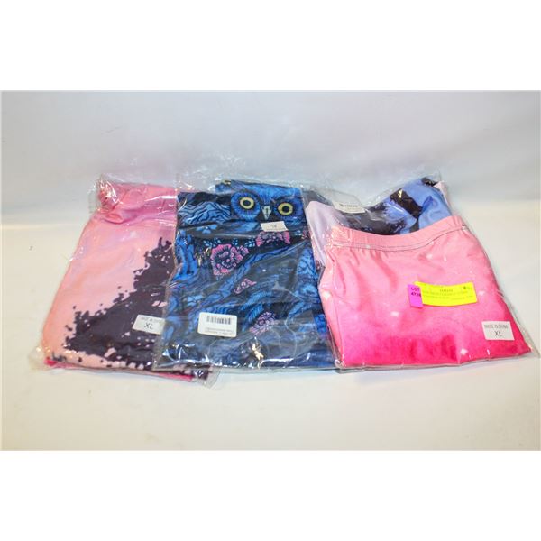 XL WOMENS LEGGINGS 3 PAIRS TOGETHER NEW IN