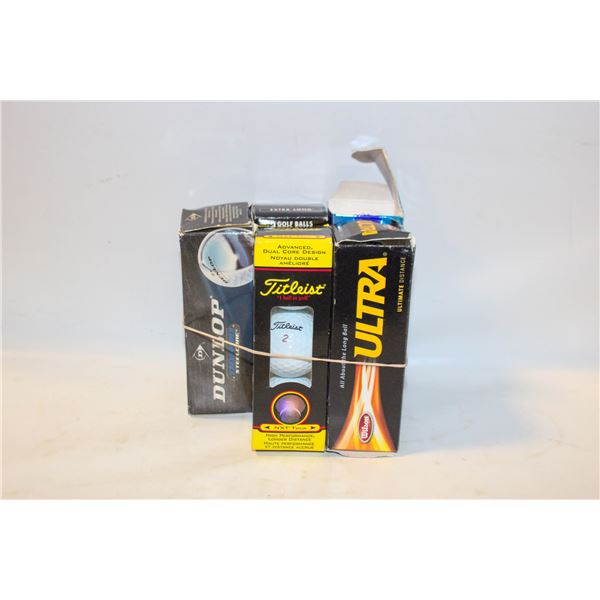 5 BOXES GOLF BALLS ALL TOGETHER-ESTATE