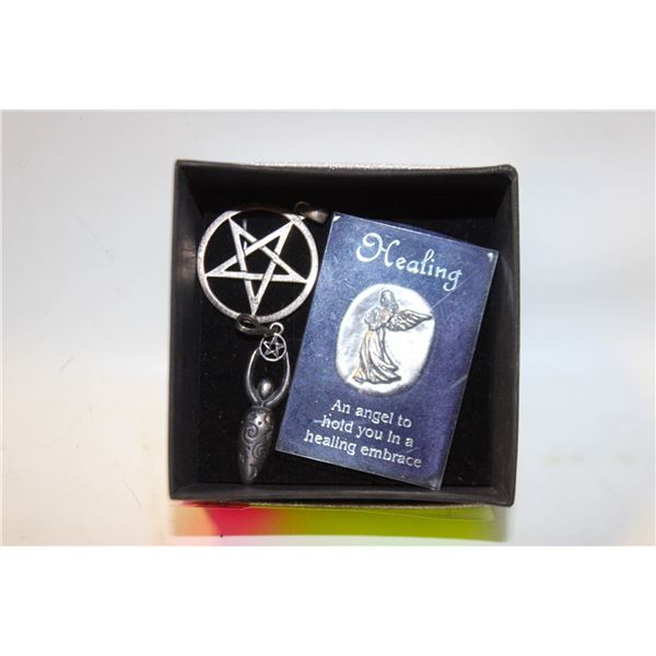 2 925/STERLING SILVER PENDANTS WITH