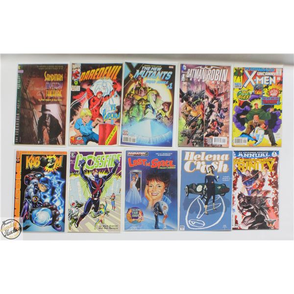 #1 ISSUE COMIC LOT, MARVEL, DC, INDY, 10 BOOKS