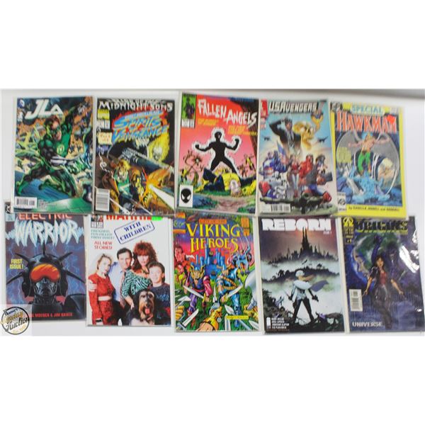 #1 ISSUE COMIC LOT, MARVEL, DC, INDY, 10 BOOKS