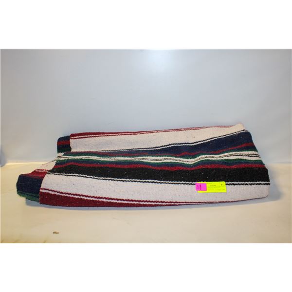 VINTAGE NAVAJO WEAVED BLANKET-ESTATE