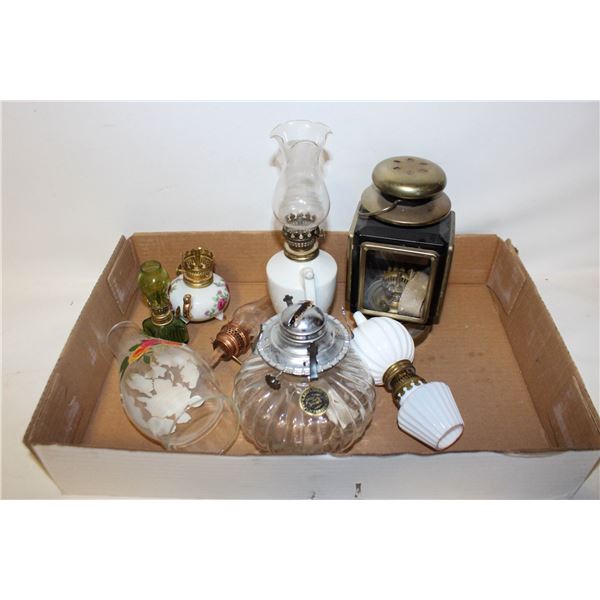COLLECTION OF SMALL OIL LAMPS