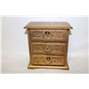 Image 1 : VINTAGE 3 DRAWER JEWLERY MUSIC BOX - NEEDS WIND