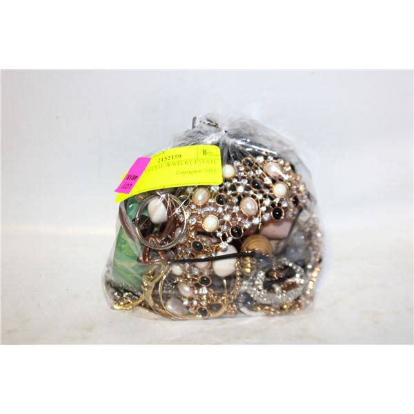 BAG OF ESTATE JEWELRY-ESTATE