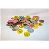 Image 1 : LARGE AMOUNT OF CASINO CHIPS & TOKEN COINS