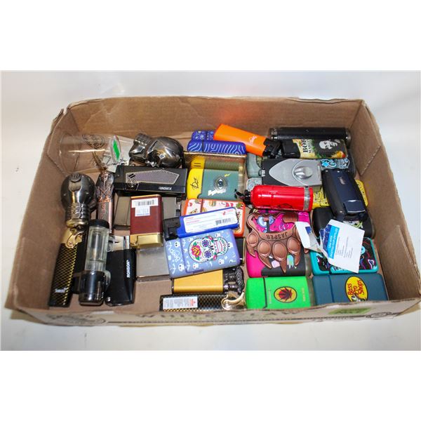 FLAT OF COLLECTORS LIGHTERS