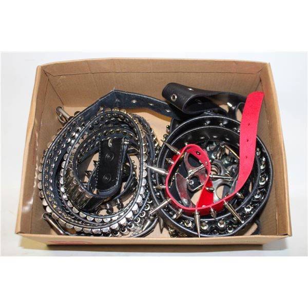 BOX OF SPIKED ACCESSORIES