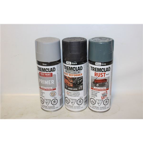 3PK TREMCLAD SPRAY PAINT/PRIMER