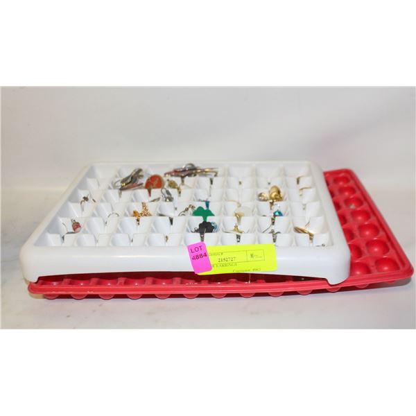 2 TRAYS OF EARRINGS