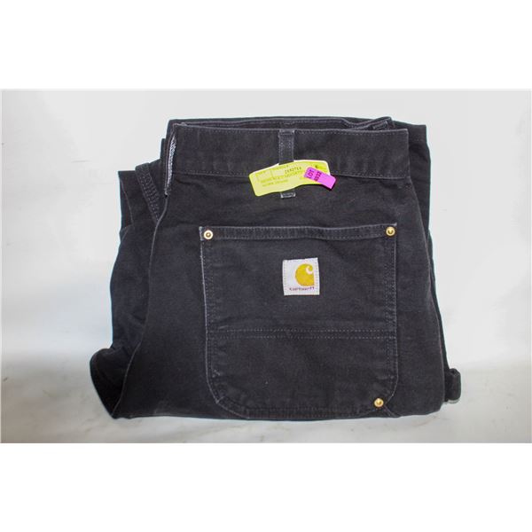 MENS BLK CARHARTT 34/30 HEAVY WORK DENIM