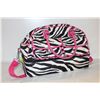 Image 1 : PINK-ZEBRA STYLE MAKEUP/ACCESSORY BAG