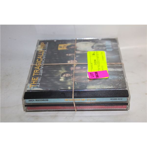 CD'S- THE TRAGICALLY HIP- SET OF 2 ASSORTED