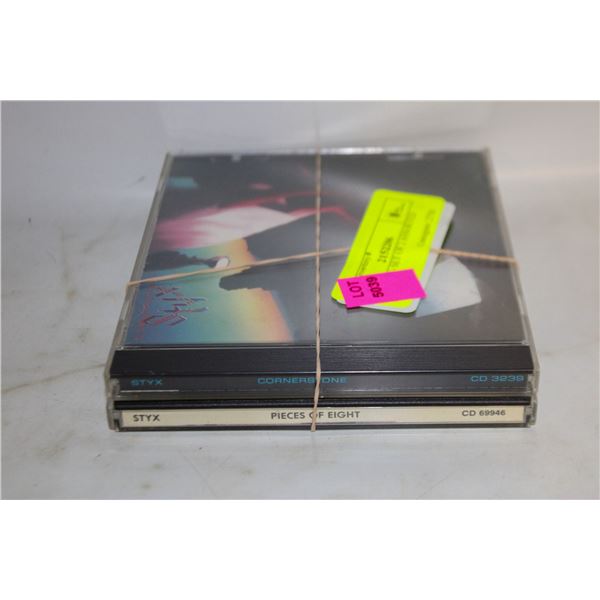 CD'S- STYX- SET OF 2 ASSORTED