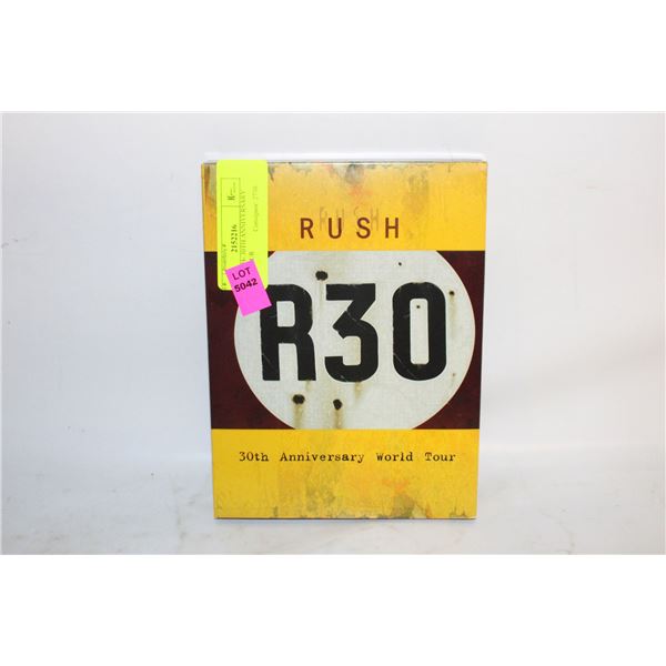DVD- RUSH- 30TH ANNIVERSARY WORLD TOUR