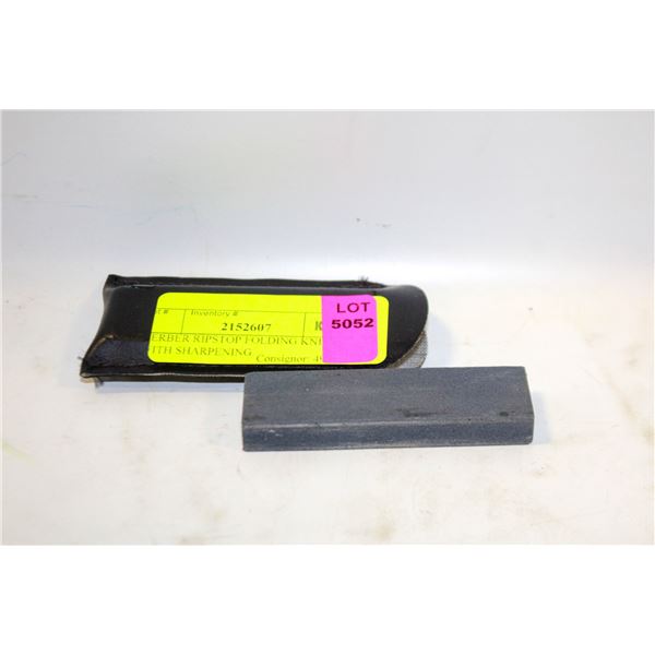 GERBER RIPSTOP FOLDING KNIFE WITH SHARPENING