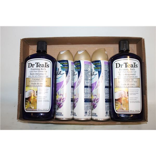 3 CANS GLADE SCENTED SPRAY FULL DR TEAL LIQUID