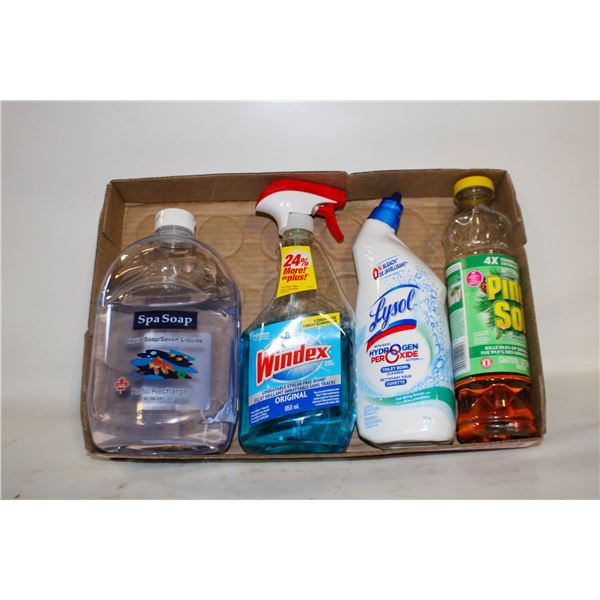 SURPLUS HAND SOAP/TOILET CLEANER/WINDEX/PINESOL
