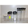 Image 1 : 5 PC LOCK TIGHT STORAGE CANISTERS
