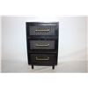 Image 1 : BLACK 3 DRAWER JEWELRY BOX