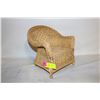 Image 1 : VINTAGE DOLL SIZED SMALL WICKER CHAIR