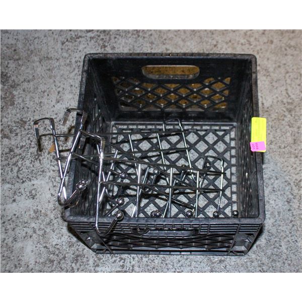 2 STAINLESS STEEL DOOR MOUNT COAT HANGERS