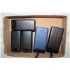 Image 1 : FLAT OF 5 POWER BANKS ALL CHARGED TESTED WORKING