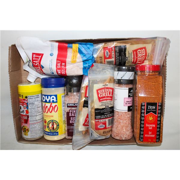 FLAT OF ASSORTED SPICES/NOT OPENED