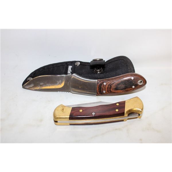 BAG WITH BUCK USA KNIFE AND BROWNING KNIFE