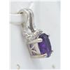 Image 2 : #83-NATURAL AMETHYST & CZ  PENDANT