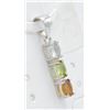 Image 2 : #149-NATURAL MULTI-COLOUR TOURMALINE PENDANT