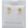 Image 1 : #43-NATURAL YELLOW CITRIN STUD EARRINGS